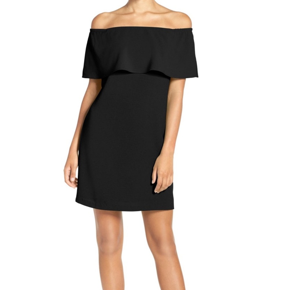 Off the Shoulder Black Dress